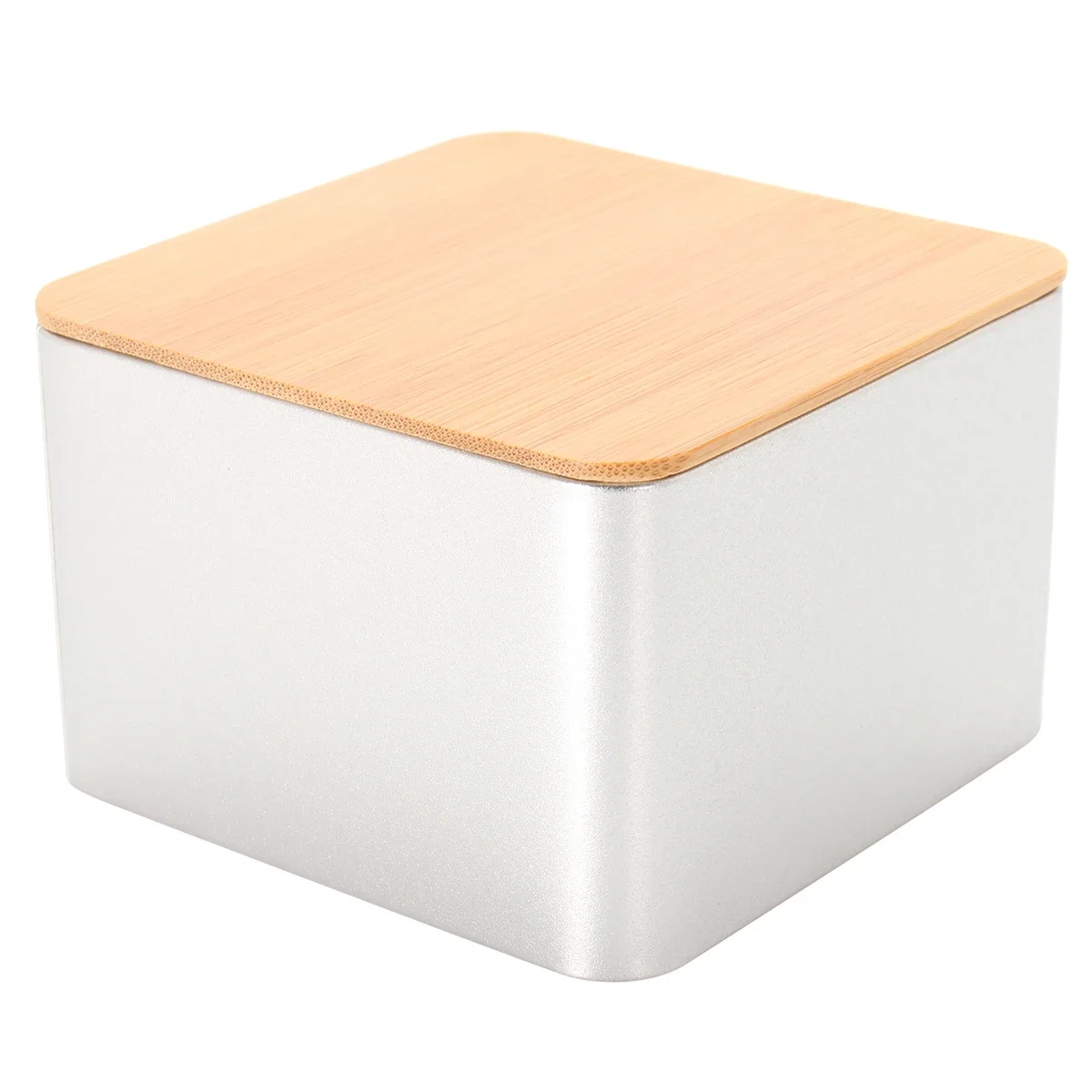 95*95*64mm Vintage Metal Bread Storage Bin Tea Cake Sugar Box Containers