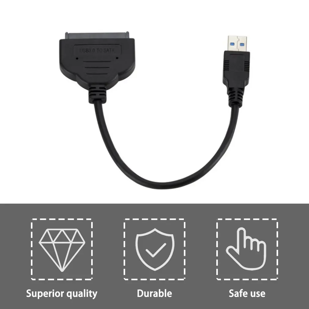 USB 3,0 до 2,5 дюйма SATA III 22 Pin Кабель-адаптер с UASP-SATA на USB 3,0 конвертер для внешнего SSD/HDD жесткого диска