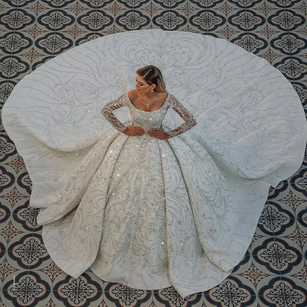 Купить vestidos de novia хит продаж роскошные бальные свадебные платья