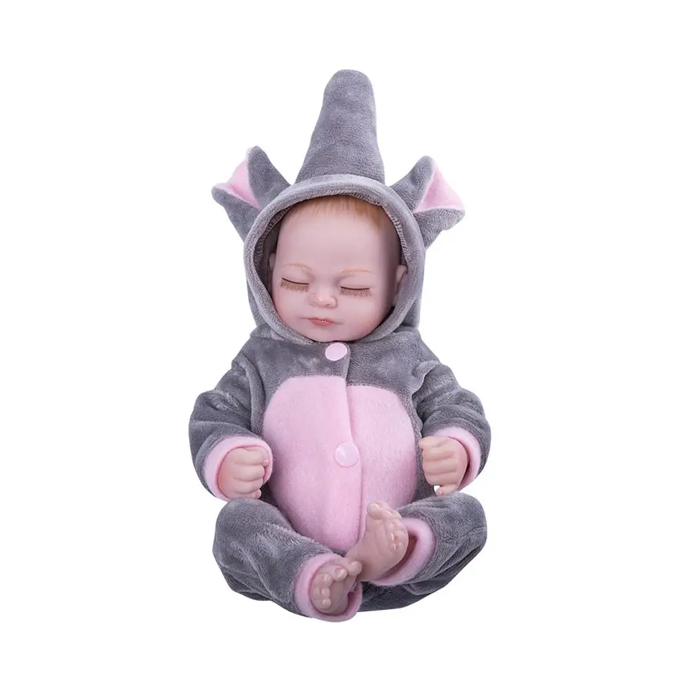 10-дюймовая шпилька с изящным «кукольным» Детские Реалистичного Reborn Baby куклы мальчик и девочка кукла защита от падения, игрушки для детей, аксессуары для куклы, подарок на день рождения - Цвет: B