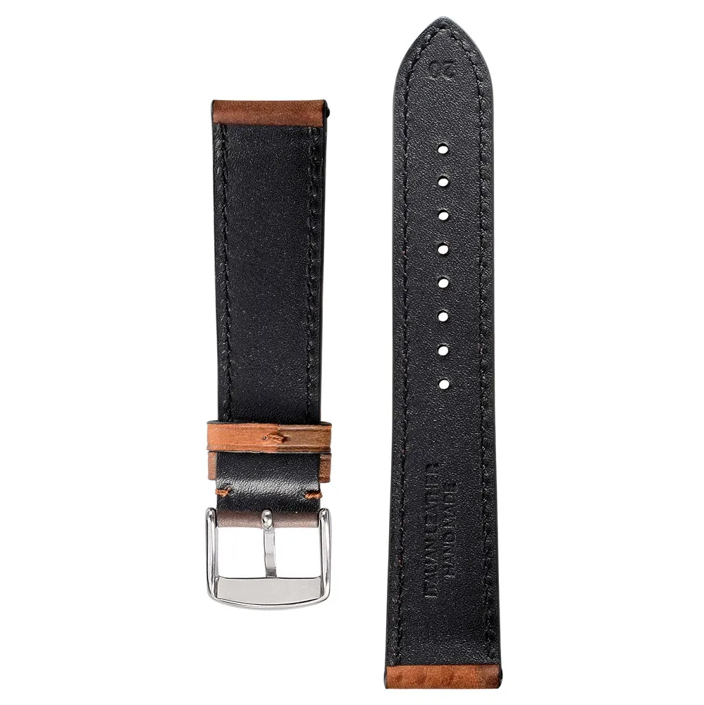 Anbeer Genuine Leather Watchband 18mm 20mm 22mm Replacement Bracelet Camo Style for Men Fashion Watch Strap
