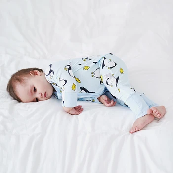 

bunvel Newborn Infant Baby Romper Kids Clothes Cartoon Leaf Floral Printed Romper Jumpsuit Baby Boy Girls Pajamas 3M-3T