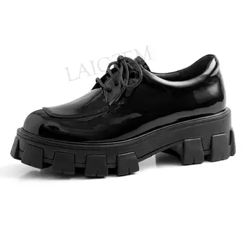 

LAIGZEM Shiny Women Sneakers Comfortable Platform Height Increasing Casual Shoes Woman Chaussure Sapato Large Size 37 38 39