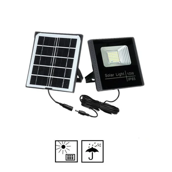 

smart on at night Solar Light Outdoor Solar Powered Garden Light Waterproof Emergency Wall Lamp With Cable seperable panel indoo