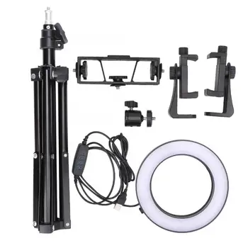 

speedlight 6 inch LED Camera Ring Light Photography Fill Lights Dimmable with Tripod Phone Holder ring flash Cam