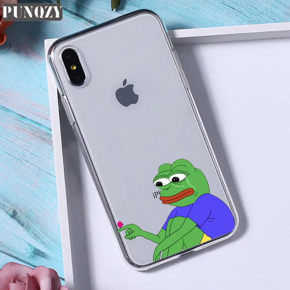 Забавный чехол для телефона Pepe The Frog Happy Cry fees Good Man для iPhone 11 pro max 6 6S 8 7 Plus 5 5S X XR XS MAX силиконовый чехол из ТПУ - Цвет: TPU A379