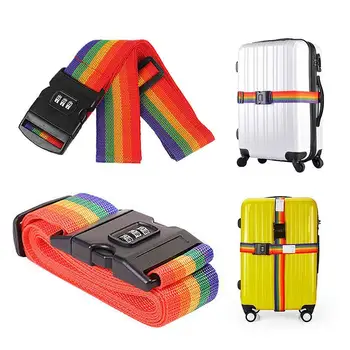 

Strong Travel Luggage Tie Suitcase Straps 2m Security Fixed Rope Flight Adjustable Personalise Baggage Tie Durable