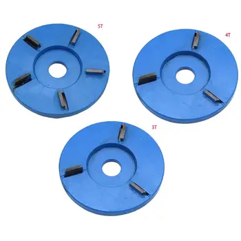 

90mm Diameter 22mm Bore Rotary Planer Blue Plane Blade Power Wood Carving Disc Angle Grinder Attachment Tool Accessories