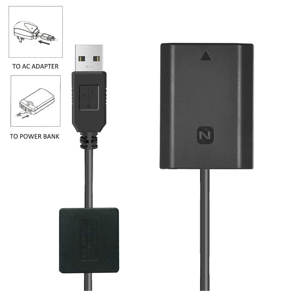 NP-FZ100 манекен Батарея Зарядное устройство Мощность банк USB кабель для Sony A7R