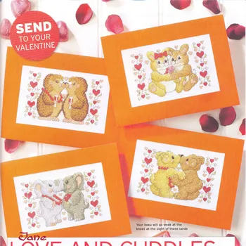 

CD407 Cross Stitch Kit Package Greeting Cards Needlework Counted Cross-Stitching Kits Christmas Mother's Father's Day Birthday