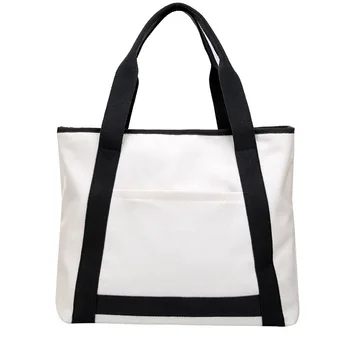 

2019 New Fashion High quality Canvas bag Big capacity Shoulder Bags Casual Tote Hand Bags Luxury handbags women bags Briefcases