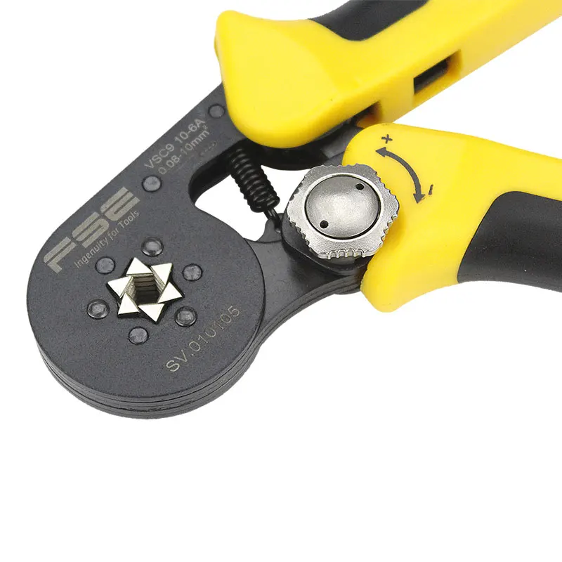 Crimping pliers tools VSC9 10-6A 0.08-16mm2 23-7AWG for tube type needle type terminal manual adjustable tools