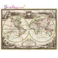 BRISTLEGRASS Wooden Jigsaw Puzzles 500 1000 Pieces World Map in 1788 Educational Toy Collectibles Gift Wall Paintings Home Decor 1