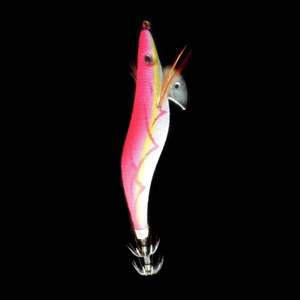 10 PCS 3.5# Luminous Squid Simulation Fishing Bionic Lure Tackle Fish Hook Plastic Artificial Bait Lure Pesca Cebo Free shipping