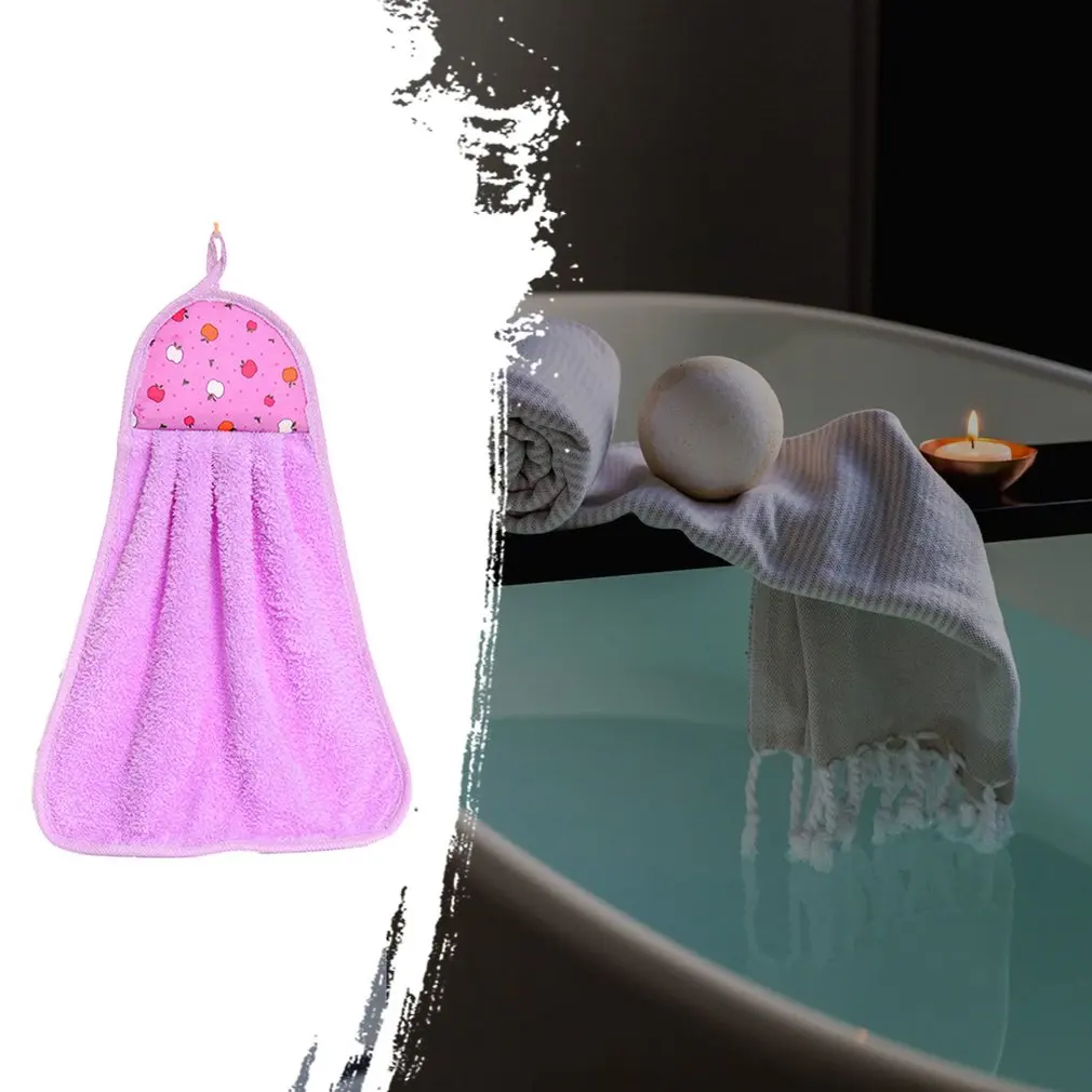 Крючок из кораллового флиса, модное удобное мягкое подвесное полотенце, сильное впитывающее полотенце, кухонное полотенце s