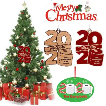 

2020 Christmas Ornaments Christmas Tree Wooden Decoration Pendant DIY Home Decoration