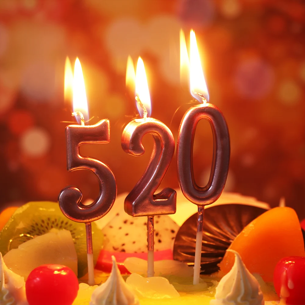 1 шт. 0-9 свечи Топпер для торта «С Днем Рождения» украшения для кексов восковые украшения вечерние принадлежности для дома и сада аксессуары