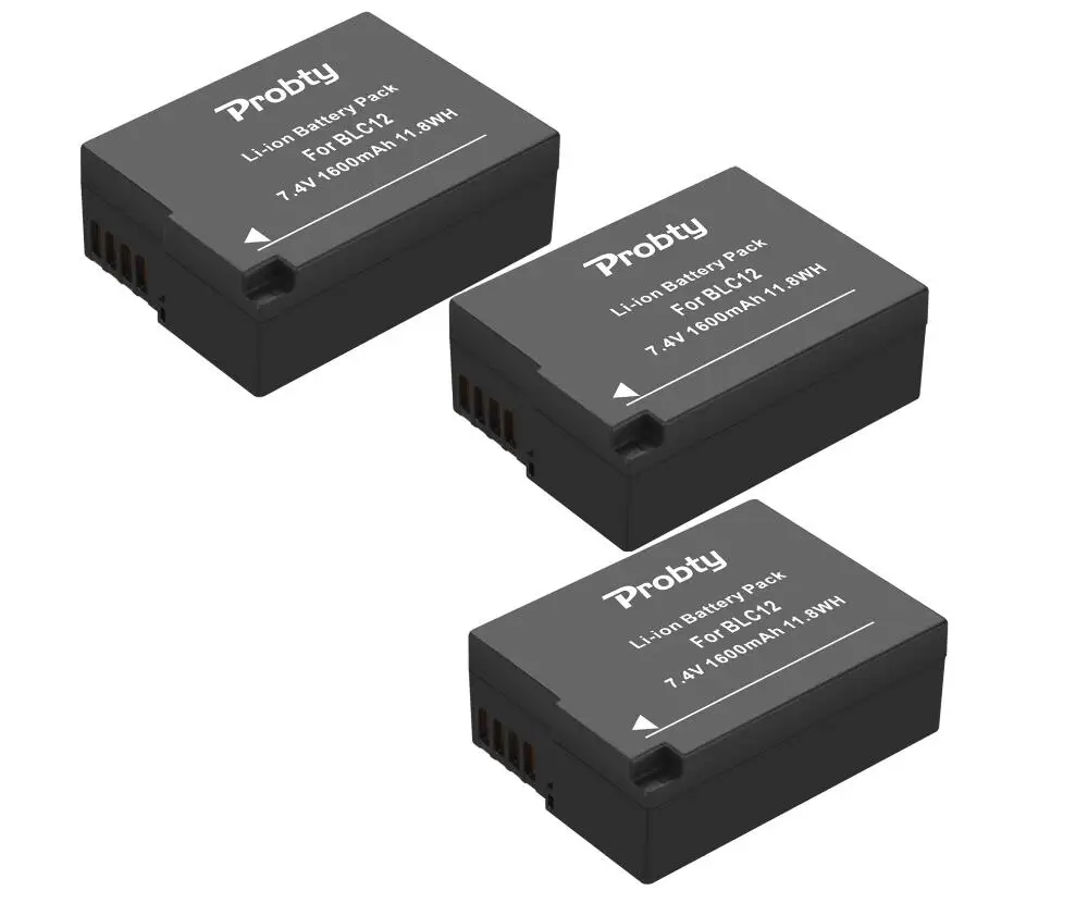 3 Pcs Battery ДМВ BLC12 DMW-BLC12 BLC12E BLC12PP Батарея или Зарядное устройство для цифрового фотоаппарата Panasonic Lumix FZ1000 FZ200 G5 G6 G7 GX8 G85 - Цвет: 3 Pcs Battery