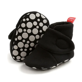 

Winter Warm Shoes With Velvet Baby Soft Sole High-Newborn Baby Boy Girl Autumn Crib Warm Shoe Boots Infant Toddler Shoes