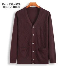QUANBO мужской модный шерстяной свитер осень зима толстый вязаный кардиган мужской повседневный вязаный свитер с v-образным вырезом размера плюс бренд