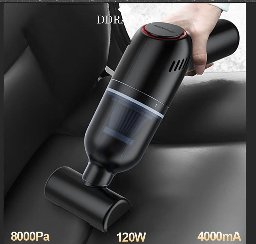 DDRADON Car Vacuum Cleaner Cordless Portable Auto Vacuum Home & Car