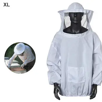 

Anti-Bee Beekeeper Costume Beekeeping Protective Suit Beekeeper Jacket Practical Bee Protection Suit Top With Hat Products D25