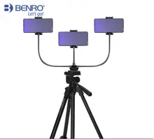 

benro Tripod with Phone Holder Mount for Streaming Live Video