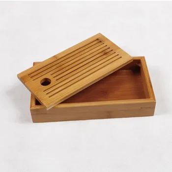 

Simple Chinese traditional solid bamboo board Kung Fu tea set, handicrafts, water storage type small water mini tea tray LB92205