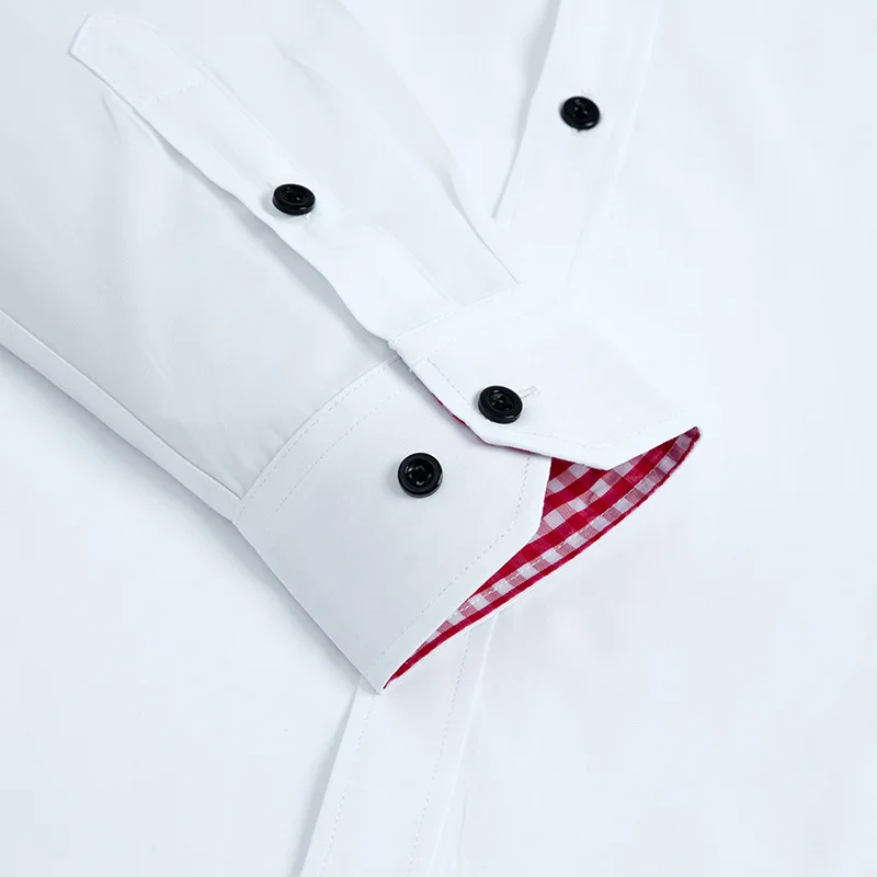 knee length dresses for ladies Halyard Long Sleeve Dress Shirt White