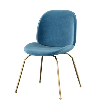 

Nordic Beetle Dining Chair Family Hotel Banquet Restaurant Soft Pack Chairs Personality Creative Cafe Back Chairs throne chair