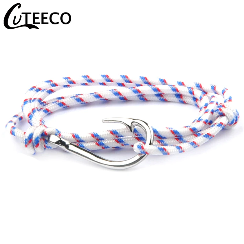 CUTEECO новый круглый крючок викинги якорь браслет для мужчин многослойный