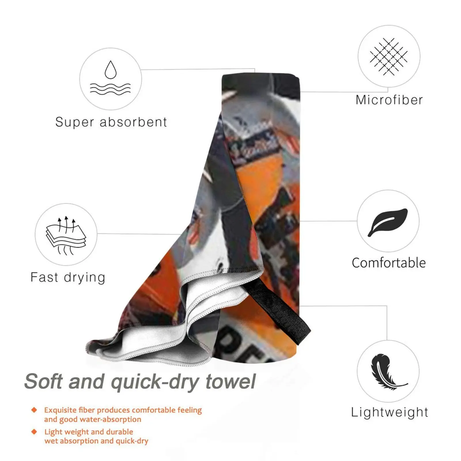 Dani Pedrosa Quick Dry Towel Gym Sports Bath Portable Jdm Rim Bbs Work Meister Work Wheels Advan Enkei Jdm Auto Enthusiast
