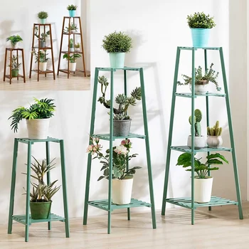 

4 Layers Simplicity Metal Stand For Plants Landing Type Light Extravagant Multi-storey Shelf Indoor Flowerpot Frame Flower Stand