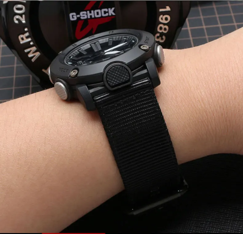 Для Casio нейлон холст часы с PRG-600YB/PRG-650/GA-2000 мужские спортивные часы цепь