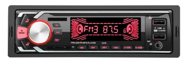 10 шт. радио автомобиля 1 Din Bluetooth MP3-плеер радио Estereo Авто Аудио Carro Samochodowe Automotivo Dual USB 5009