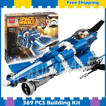 

369pcs Space Wars Anakins Custom Jedi Starfighter Space Fighter 10375 Model Building Blocks Children Toys Compatible with