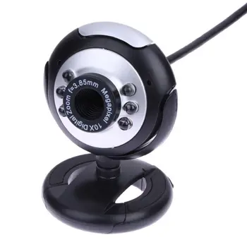 

Clip-on Night Vision Six-lamp Computer Camera Laptop Webcam Video Zoom Home Lens
