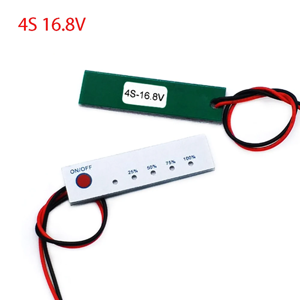 Индикатор емкости литий ионных аккумуляторов 2S/3S/4S BMS 18650 индикатор уровня заряда