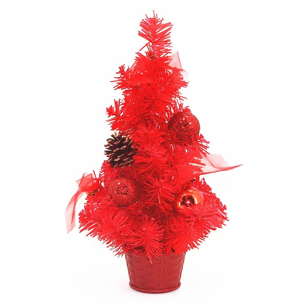 30cm Children Gift Ornament Artificial Lightweight Festival Christmas Tree Party Home Mini Desk Decoration Portable Tabletop