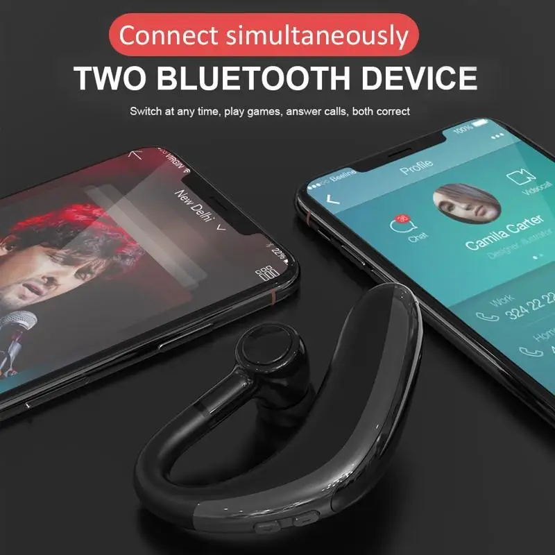 H500 беспроводной Bluetooth 5,0 наушники с крючком дизайн вкладыши 150 мАч гарнитура на одно ухо автомобиля Handfree универсальный для водителя и всех телефонов