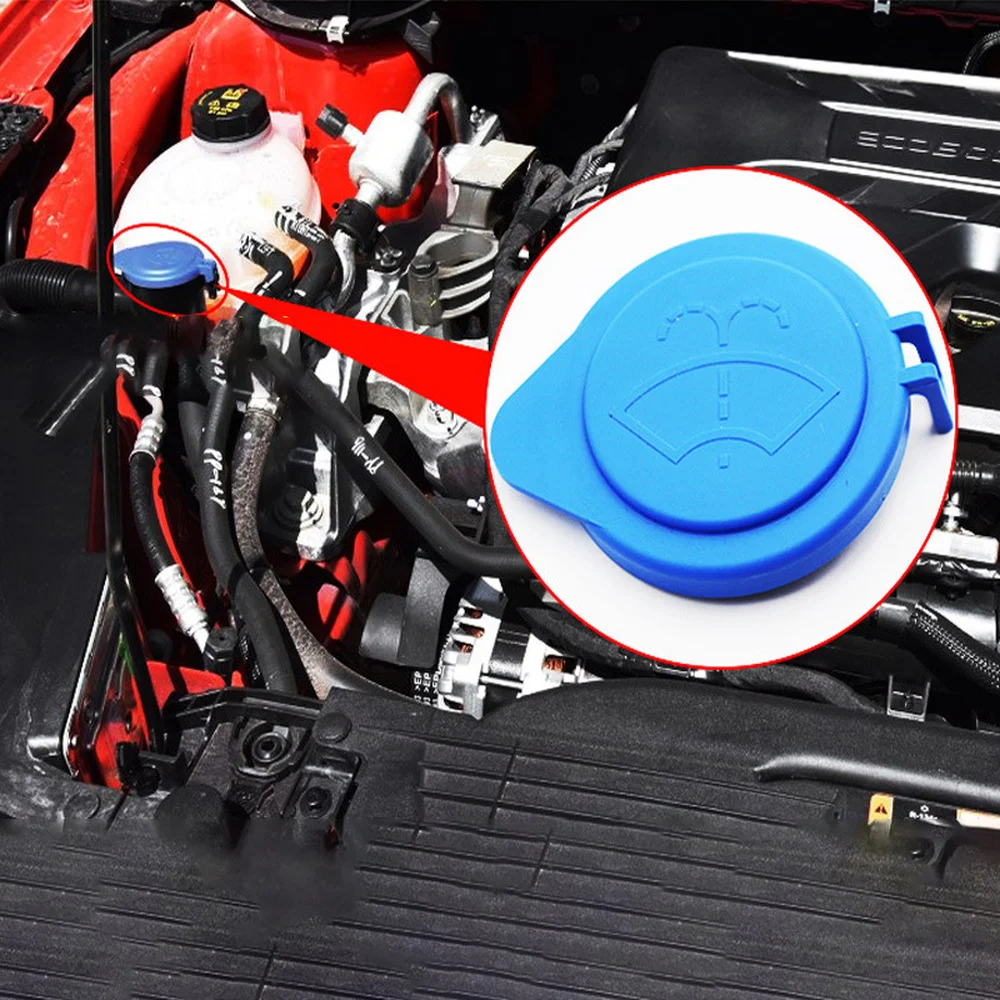 Car Windshield Wiper Washer Tank Cap Cover 1X For Ford Focus 2011-2015