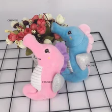 2 цвета-большой морской конь 14 см плюшевый брелок с наполнением Свадебный букет игрушка подарок кукла