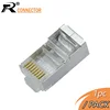 R connecteur 1pc cristal 8Pin RJ45 prise modulaire Rj-45 câble réseau connecteur adaptateur pour Cat6 Rj45 Ethernet câble fiches têtes ► Photo 1/6