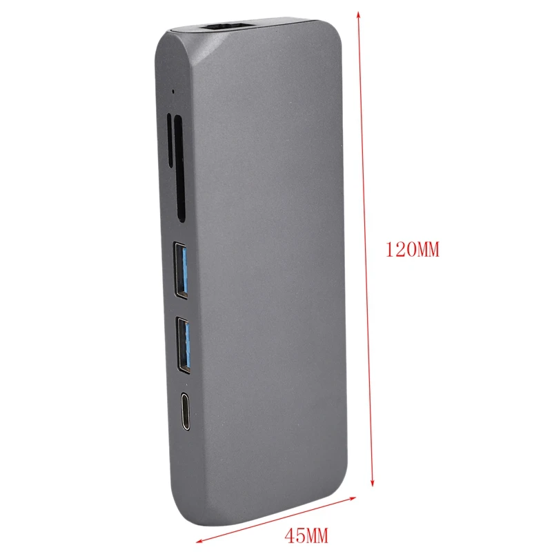 Тип-c до 4K HD Hdmi считывающая карта PD зарядка шесть в одном конвертер Usb-C Многофункциональный узловой центр приемной линии