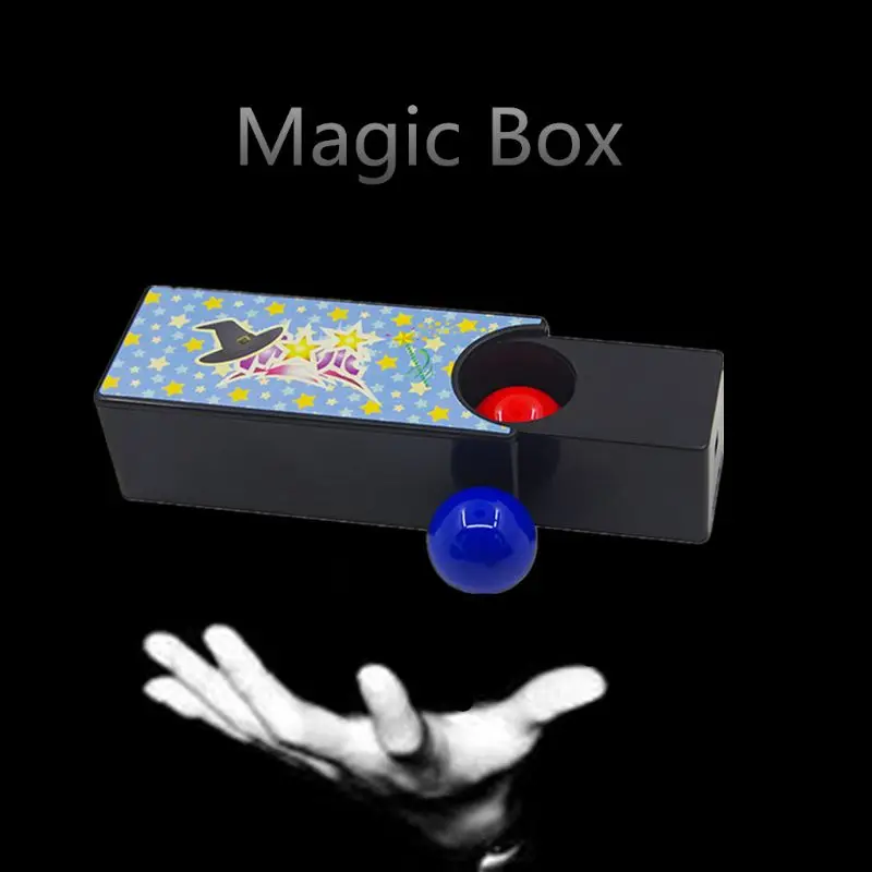 Changeable Magic Box Turning The Red Ball Into The Blue Ball Props Magic Tricks Toys Classic Toys Y51E