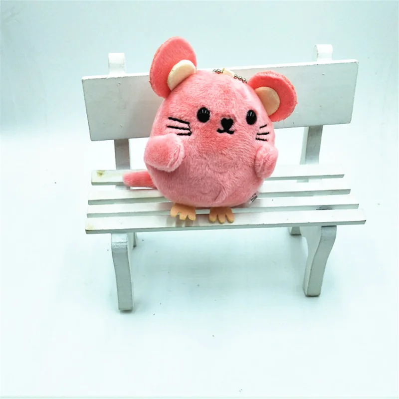 HANDANWEIRAN 1 Piece Mouse 8cm Plush Toy Cute PP Cotton Decorative Pendant Boy And Girl Holiday 3