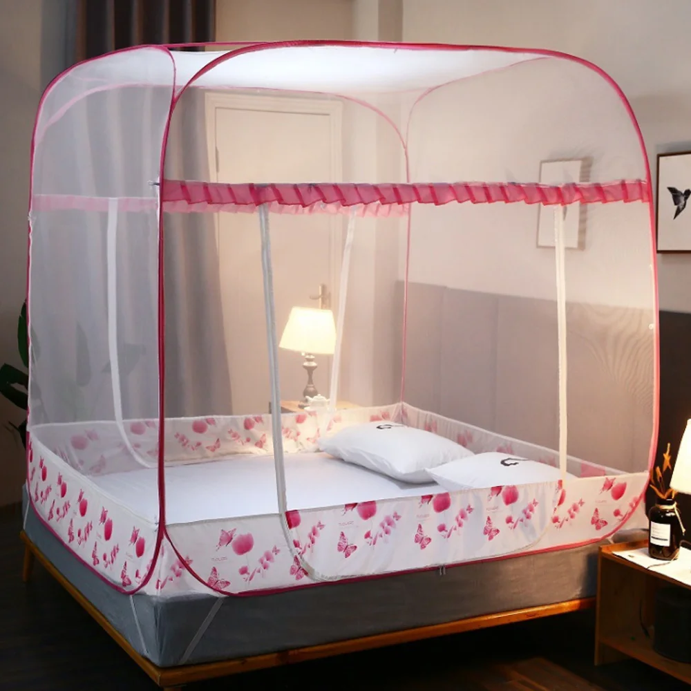 Bed Net Mosquito New Yurt Mongolia Bag Nets Free Installation Folding Three Doors Netting |