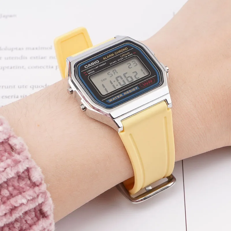Colorful Silicone Watch Strap For Casio F91w/f84/f105/108/a158/168/ae1200/1300  Fashion Thin Soft Tpu Watch Bracelet Watchband - Watchbands - AliExpress