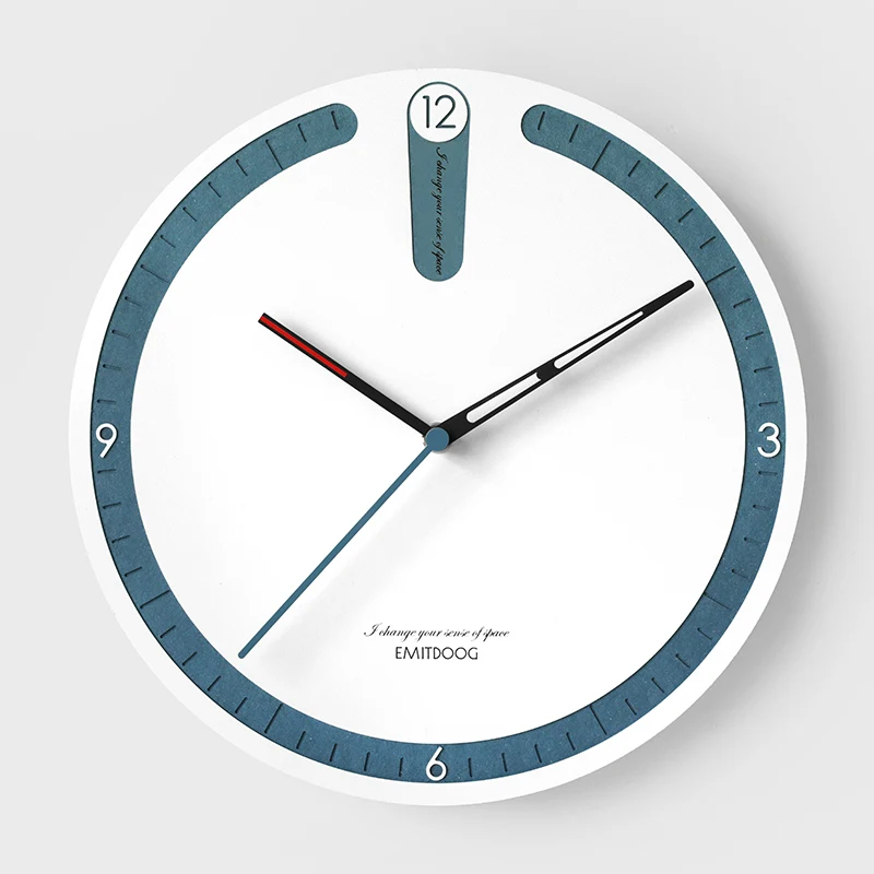 Настенные часы в скандинавском стиле тихие деревянные современные дизайнерские
