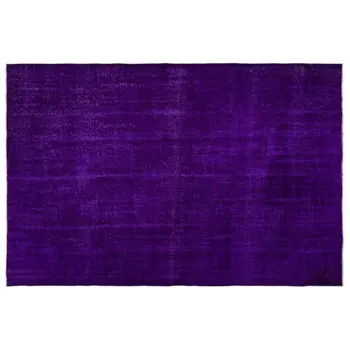 

Handmade Purple Vintage Overdyed Turkish Area Rug 217x323 Cm-7'1''X10'7''